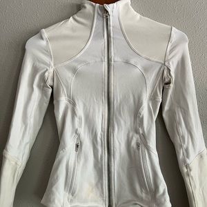 White Lululemon Define Jacket